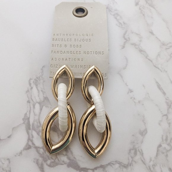 Anthropologie Triple Marquise Drop Earrings - Picture 6 of 6